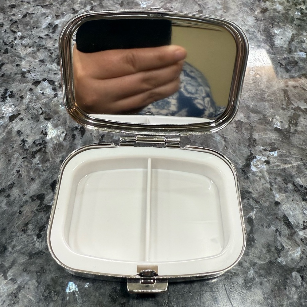NWOT Colorful Butterfly Pill Case #4 - Picture 6 of 7